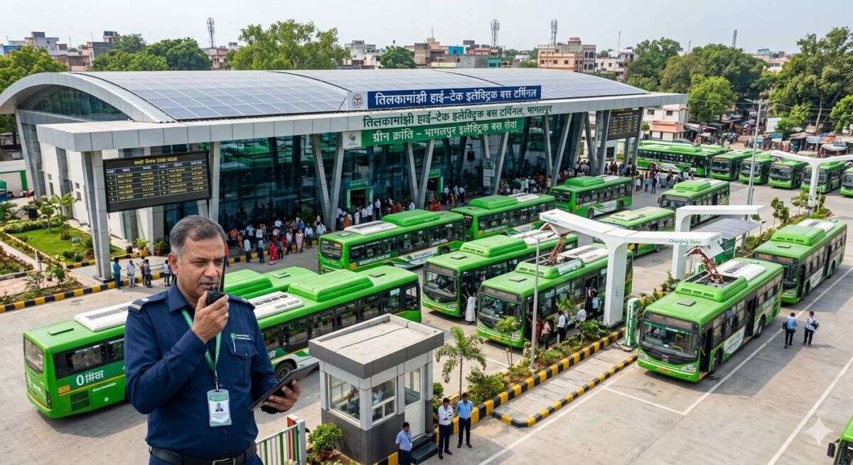 भागलपुर की सड़कों पर दौड़ेगी ‘ग्रीन क्रांति’! 50 इलेक्ट्रिक बसों के लिए तिलकामांझी में बनेगा हाई-टेक टर्मिनल; पवन कुमार शांडिल्य संभालेंगे ऑपरेशन की कमान
