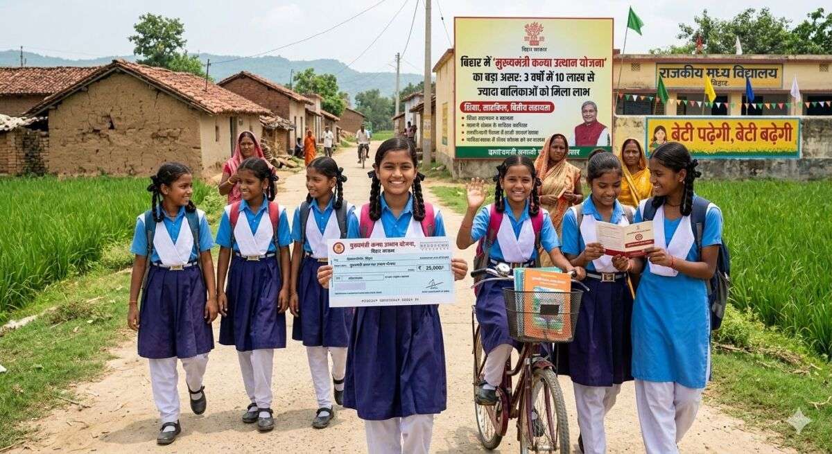 बिहार में ‘मुख्यमंत्री कन्या उत्थान योजना’ का बड़ा असर: 3 वर्षों में 10 लाख से ज्यादा बालिकाओं को मिला लाभ