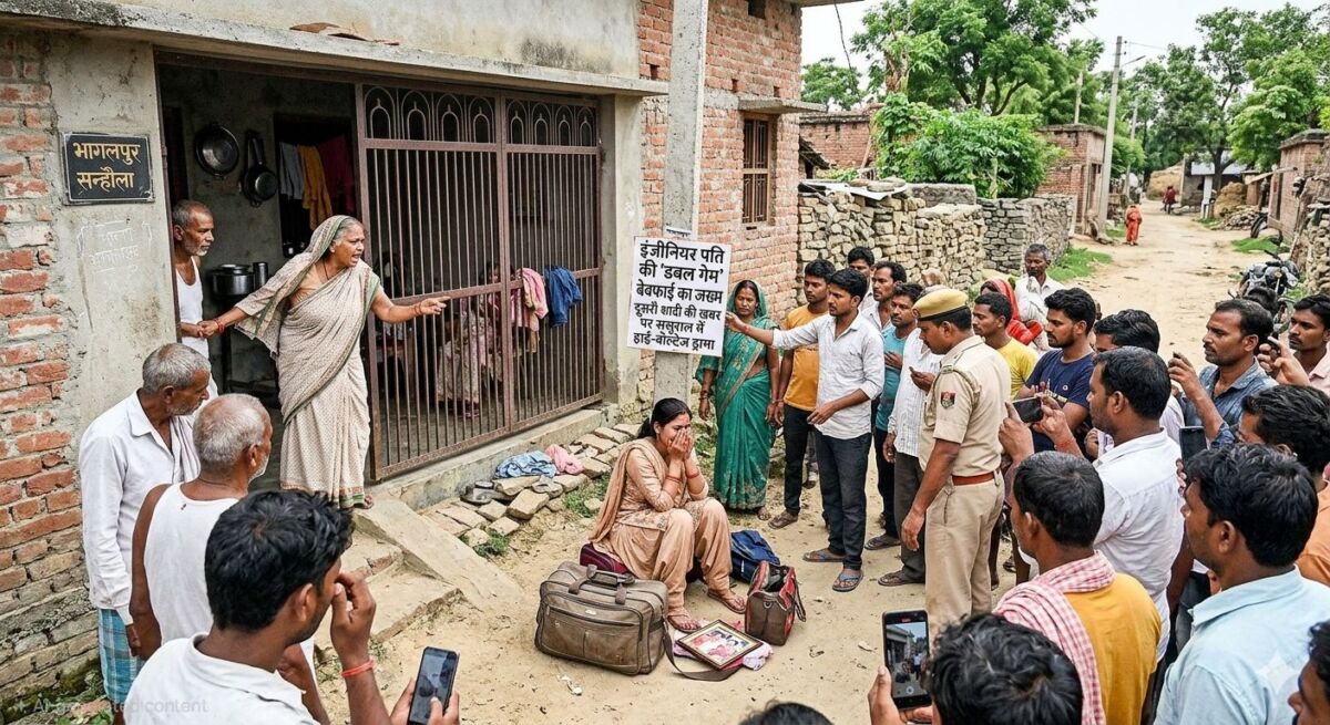 भागलपुर के सन्हौला में इंजीनियर पति की 'डबल गेम': हरियाणा की पत्नी को मिला बेवफाई का जख्म, दूसरी शादी की खबर पर ससुराल में हाई-वोल्टेज ड्रामा 1 भागलपुर के सन्हौला में इंजीनियर पति की 'डबल गेम': हरियाणा की पत्नी को मिला बेवफाई का जख्म, दूसरी शादी की खबर पर ससुराल में हाई-वोल्टेज ड्रामा