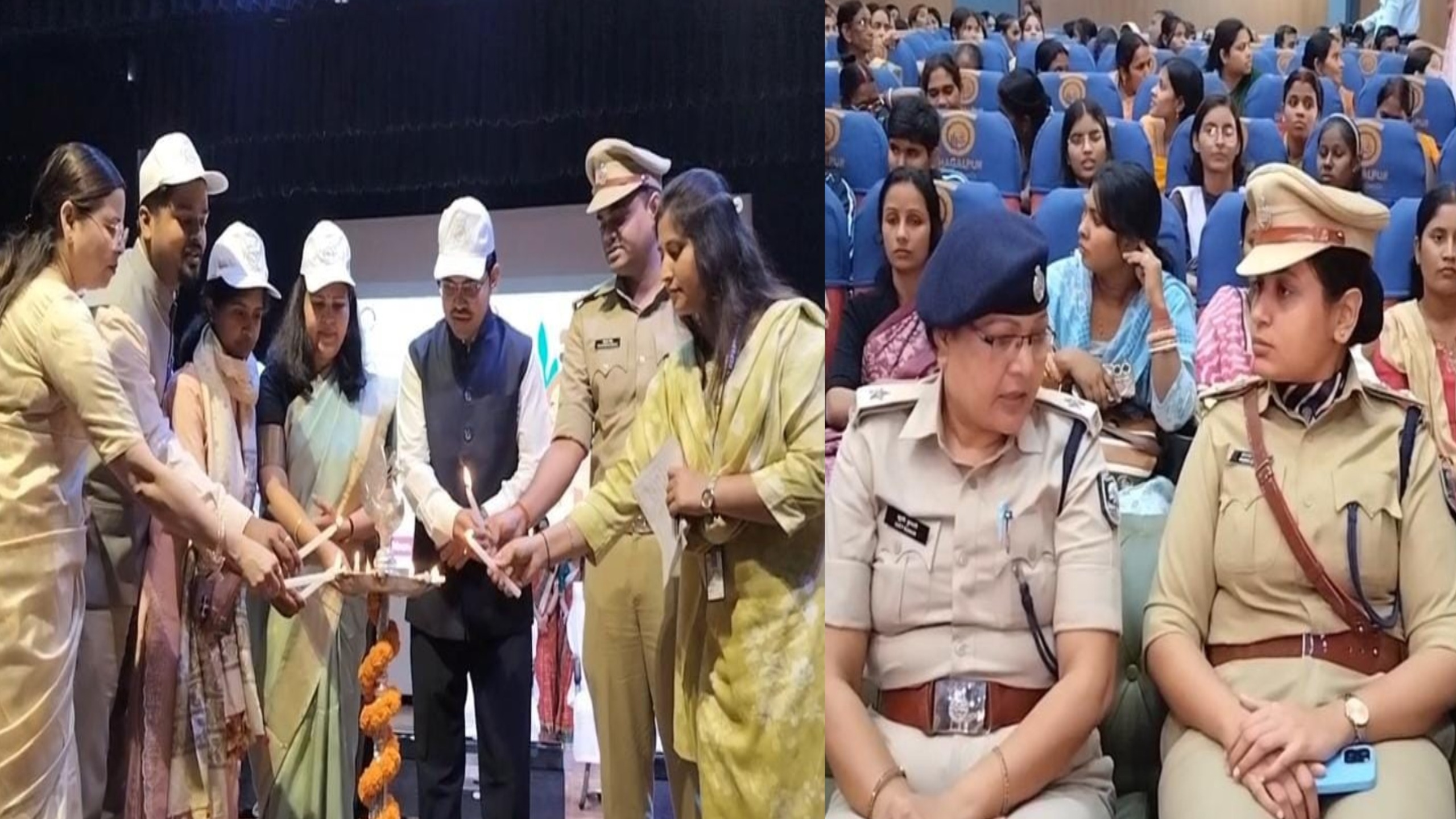भागलपुर टाउन हॉल में ‘नारी शक्ति’ का उत्सव; DDC, सिटी एसपी और मेयर ने किया दीप प्रज्वलन; DSP प्रेरणा सिंह बोलीं— “हर मोर्चे पर फौलाद हैं बिहार की बेटियां”