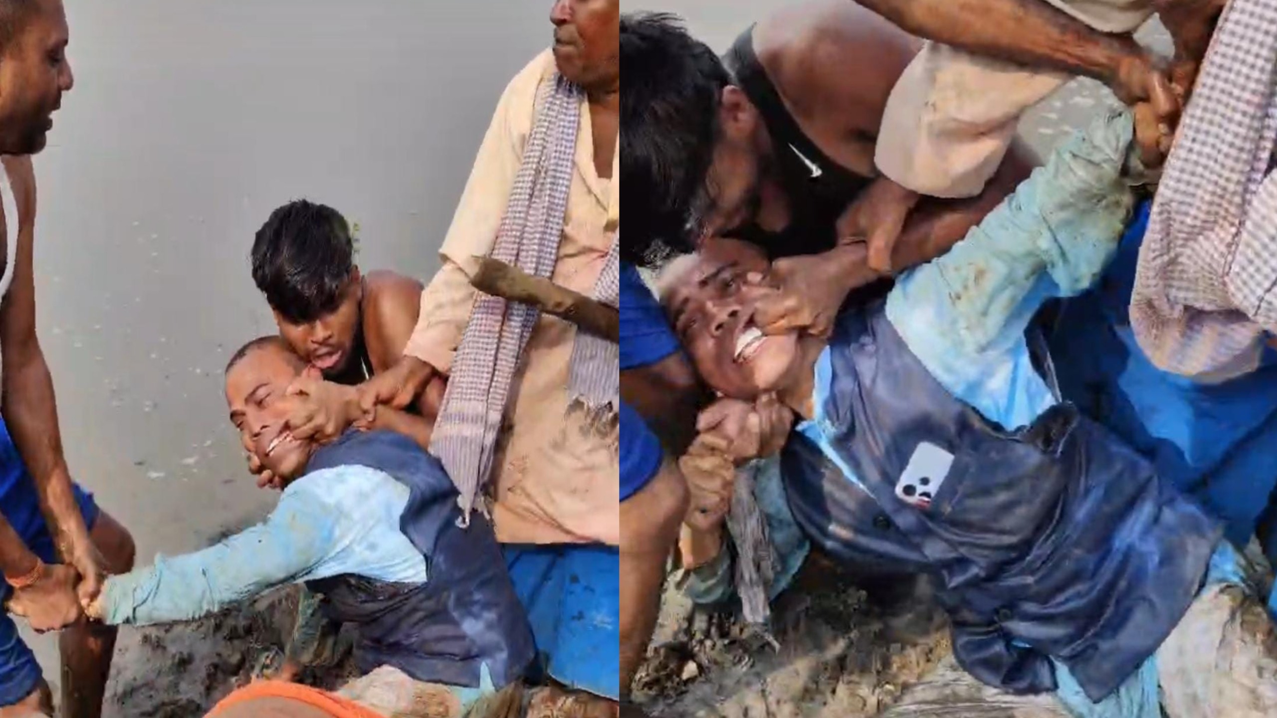 Bhagalpur : मछली मारने से मना करने पर ‘मुखिया’ की सरेराह पिटाई; कीचड़ में पटक-पटक कर मारा, वीडियो वायरल; 15 पर FIR