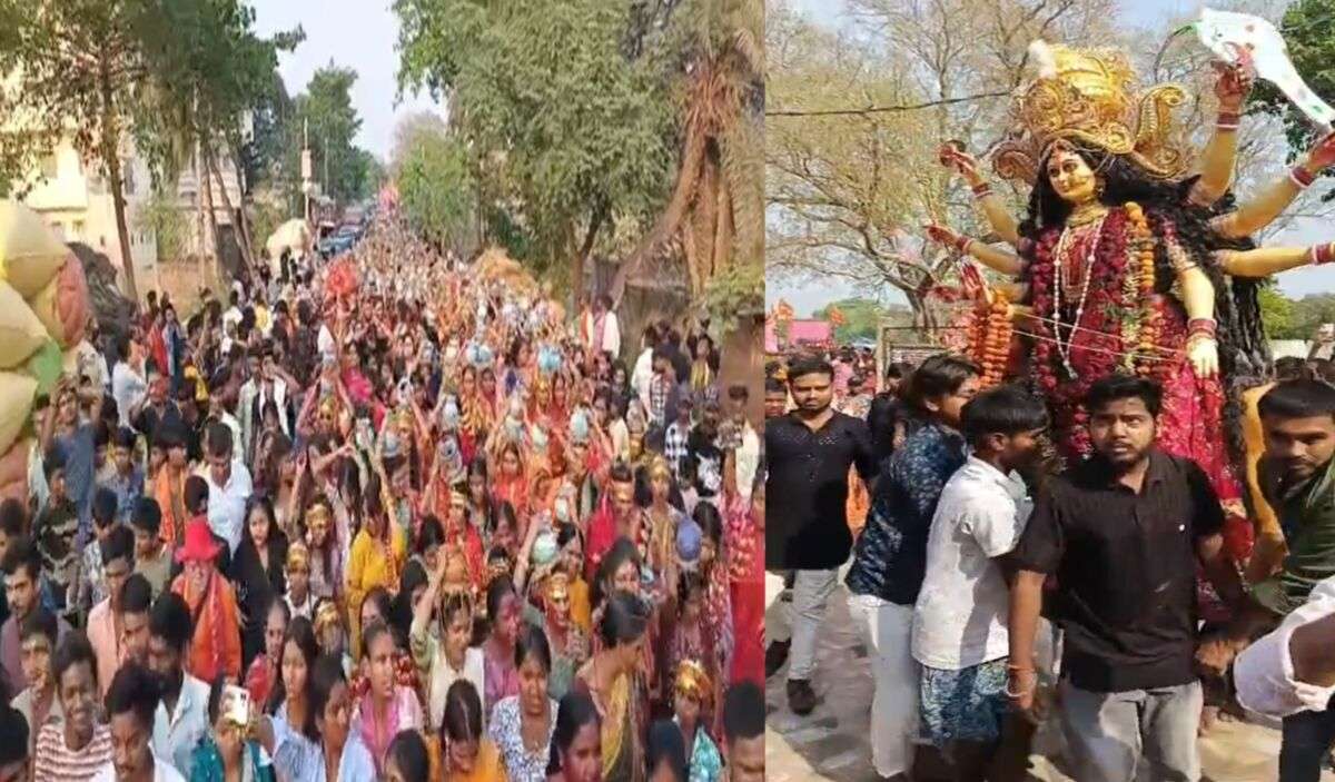 अगले बरस तू जल्दी आना के जयकारों के साथ विदा हुईं मां दुर्गे; भागलपुर में विसर्जन घाटों पर उमड़ा आस्था का सैलाब, नम आंखों से भक्तों ने दी विदाई