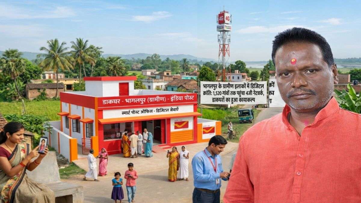 भागलपुर के ग्रामीण इलाकों में डिजिटल क्रांति: 1,520 गांवों तक पहुंचा 4जी नेटवर्क, डाकघरों का हुआ कायाकल्प