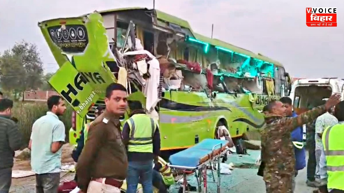 कैमूर में NH-19 पर भीषण सड़क हादसा, बस-ट्रॉली ट्रक टक्कर में मासूम समेत तीन की मौत, दर्जनों घायल