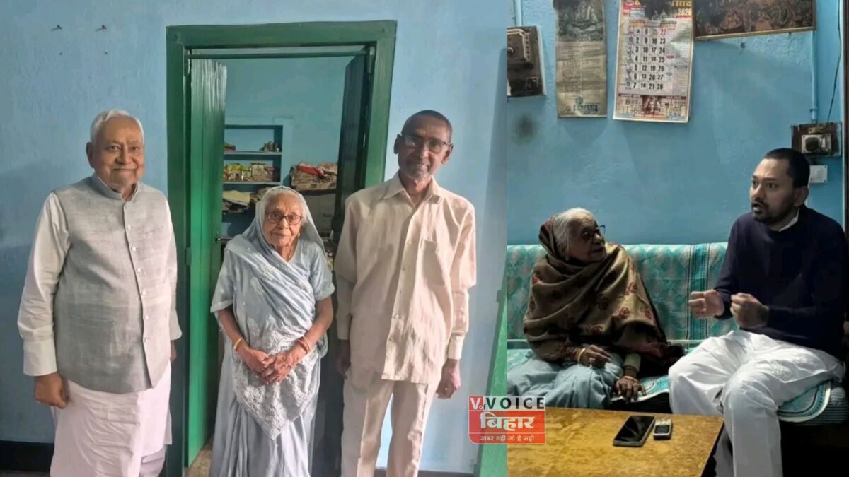 मुख्यमंत्री नीतीश कुमार बहन उषा देवी से मिलने राजापुर पहुंचे 1 मुख्यमंत्री नीतीश कुमार बहन उषा देवी से मिलने राजापुर पहुंचे