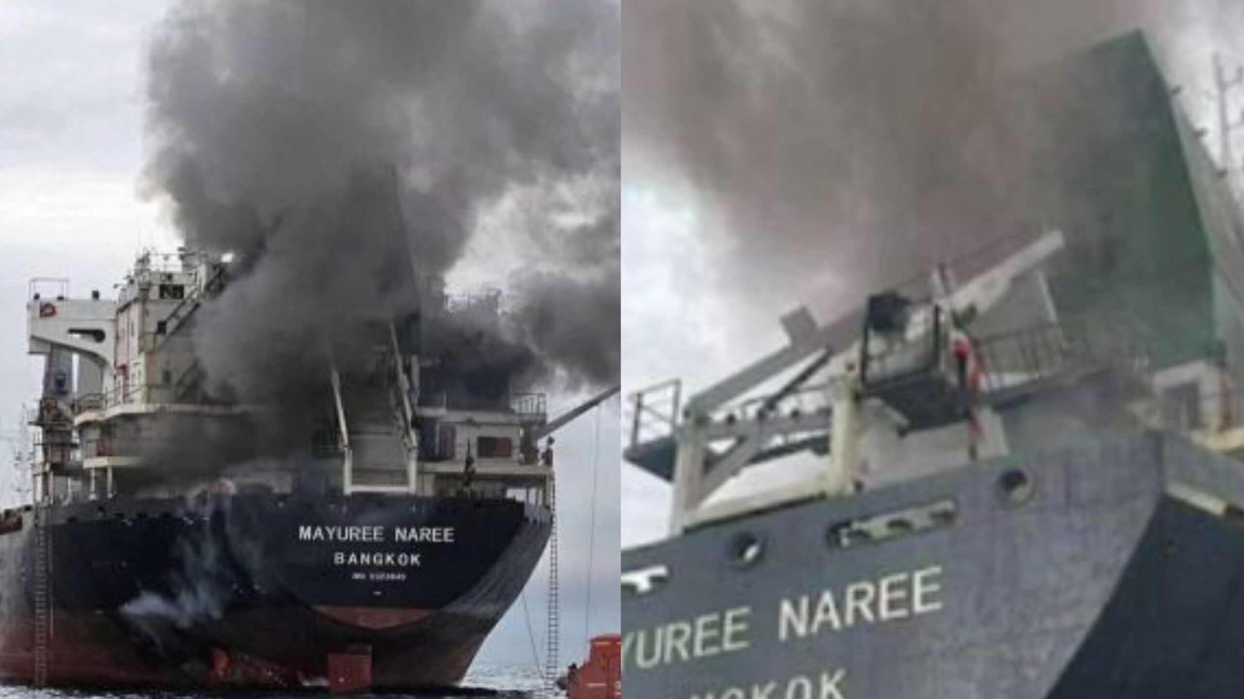 स्ट्रेट ऑफ होर्मुज के पास कार्गो जहाज पर हमला, गुजरात जा रहे थाई जहाज में लगी आग; 20 क्रू मेंबर्स को बचाया गया
