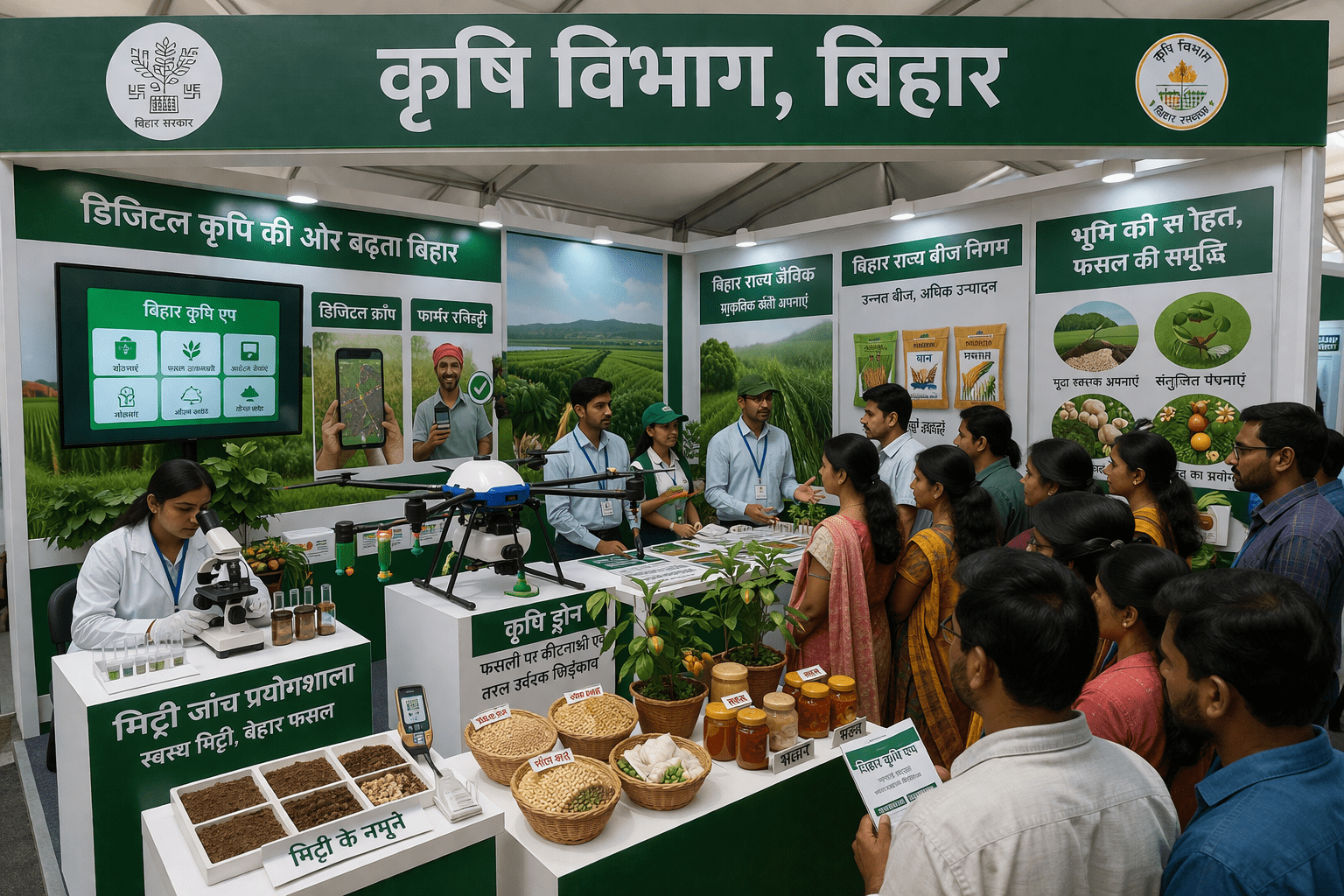 बिहार दिवस में दिखी आधुनिक कृषि की झलक: तकनीक और नवाचार से बदलती खेती की तस्वीर