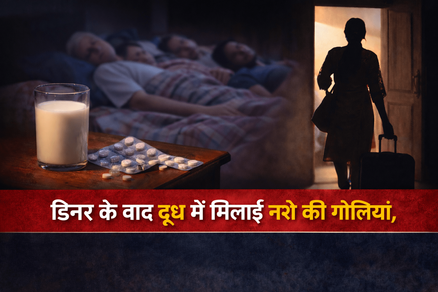 मुरादाबाद में चौंकाने वाली वारदात: ससुराल वालों को नशीला दूध पिलाकर प्रेमी संग फरार हुई नवविवाहिता