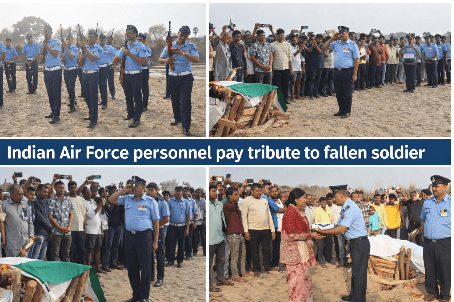 नवादा का लाड़ला, तिरंगे में लिपटा घर लौटा: वायु सेना जवान संजय कुमार को नम आँखों से दी गई अंतिम विदाई; गूँजा— "संजय भैया अमर रहें"