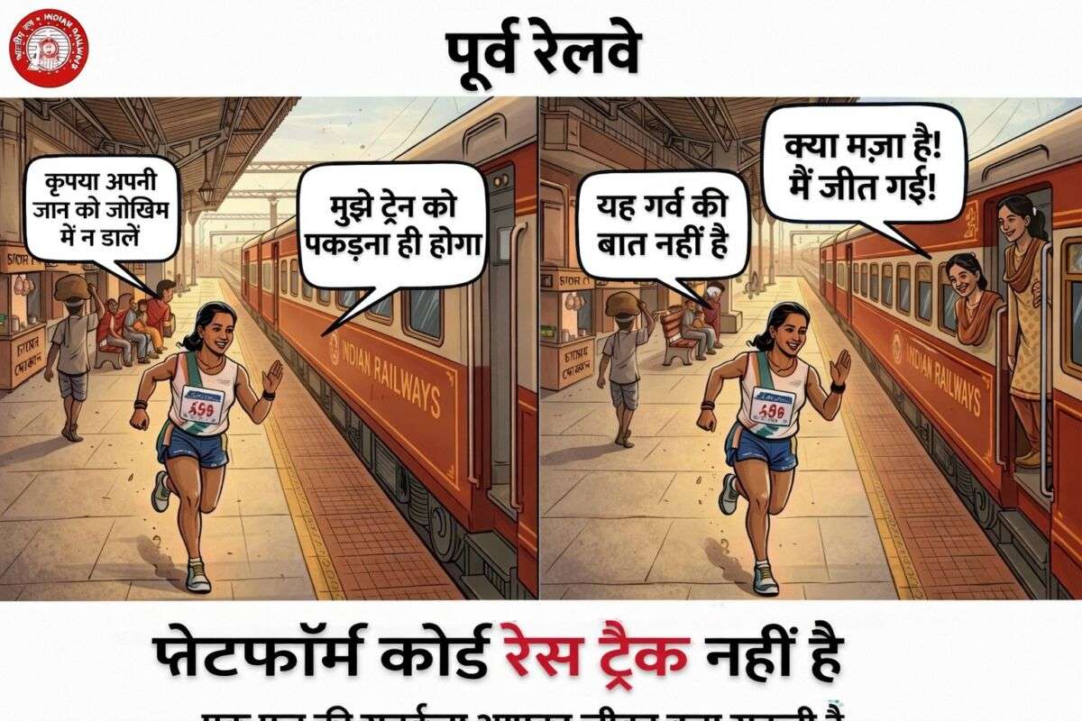 चलती ट्रेन में चढ़ना क्यों बन रहा है ‘जानलेवा खेल’: पूर्व रेलवे ने जारी की सख्त चेतावनी