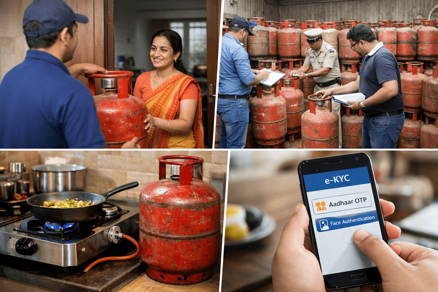 LPG पर सख्ती: बिना e-KYC नहीं मिलेगा गैस सिलिंडर, कालाबाजारी रोकने को सरकार का बड़ा फैसला