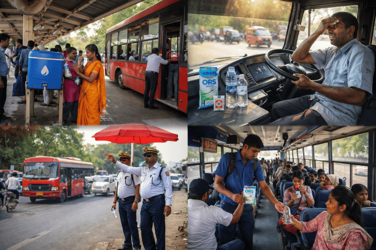 यात्रियों की सुरक्षा के लिए परिवहन विभाग सतर्क, भीषण गर्मी में यातायात व्यवस्था होगी नियंत्रित