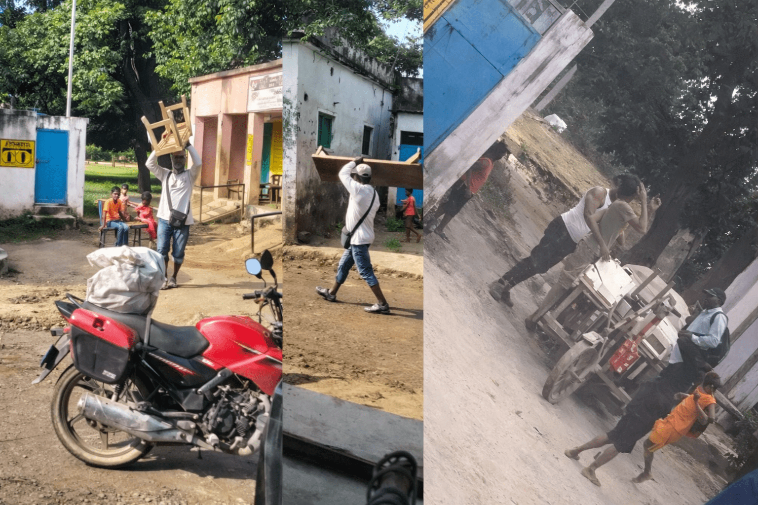 दरभंगा में शिक्षा व्यवस्था पर सवाल: स्कूल का चावल और बेंच बेचने का आरोप, हेडमास्टर का वीडियो वायरल