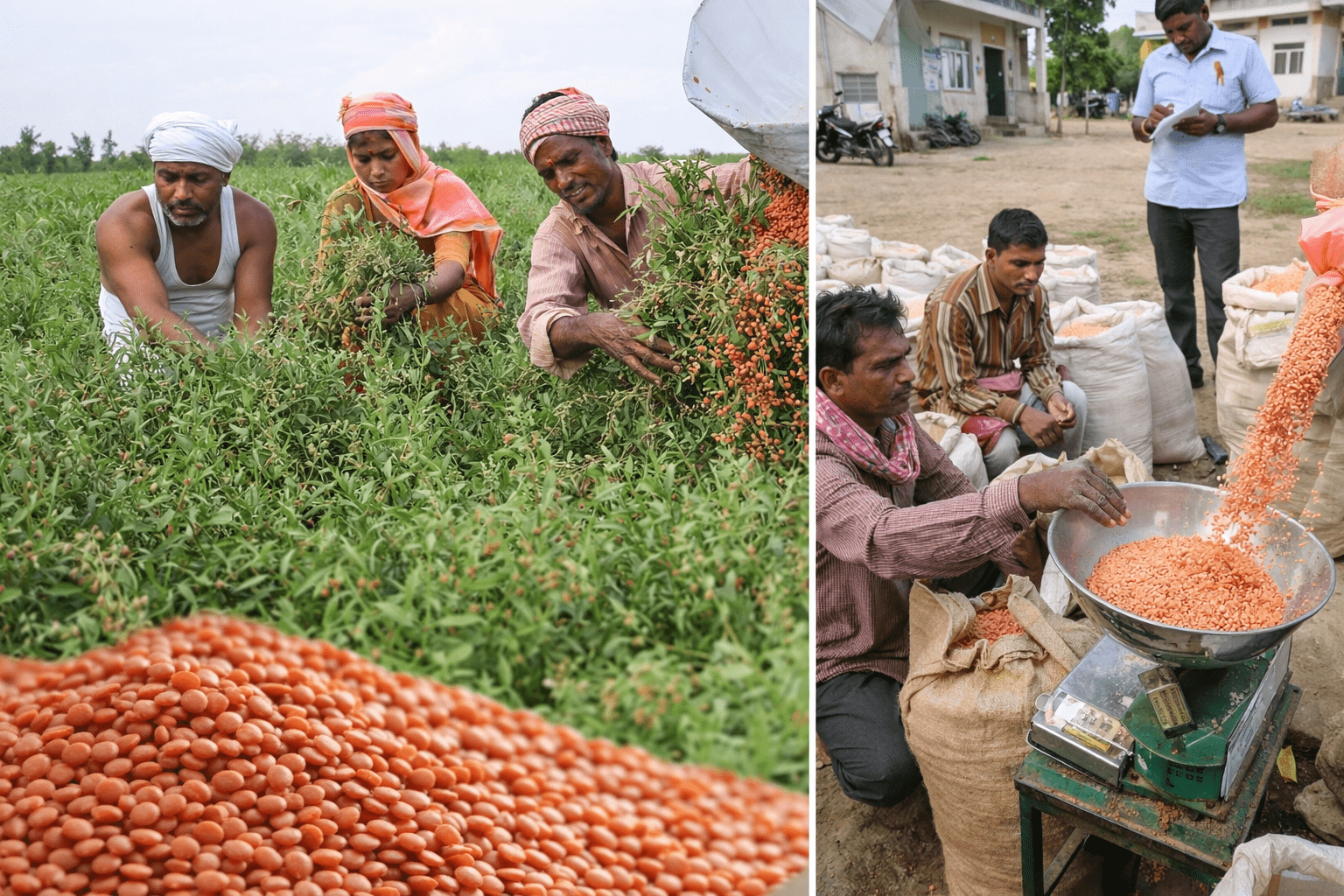 बिहार में मसूर की सरकारी खरीद को मंजूरी: 32,000 मीट्रिक टन खरीद, किसानों को MSP का सीधा लाभ