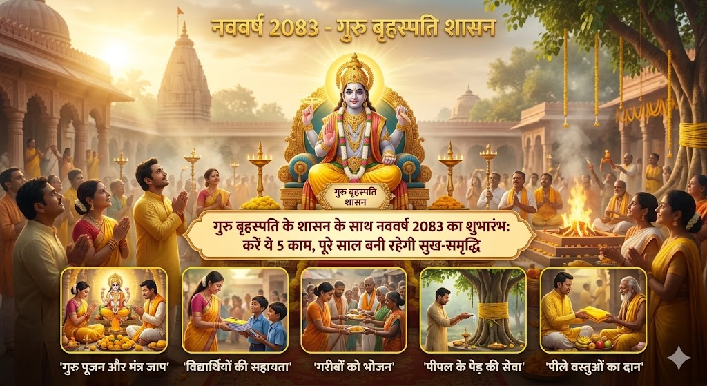 गुरु बृहस्पति के शासन के साथ नववर्ष 2083 का शुभारंभ: करें ये 5 काम, पूरे साल बनी रहेगी सुख-समृद्धि