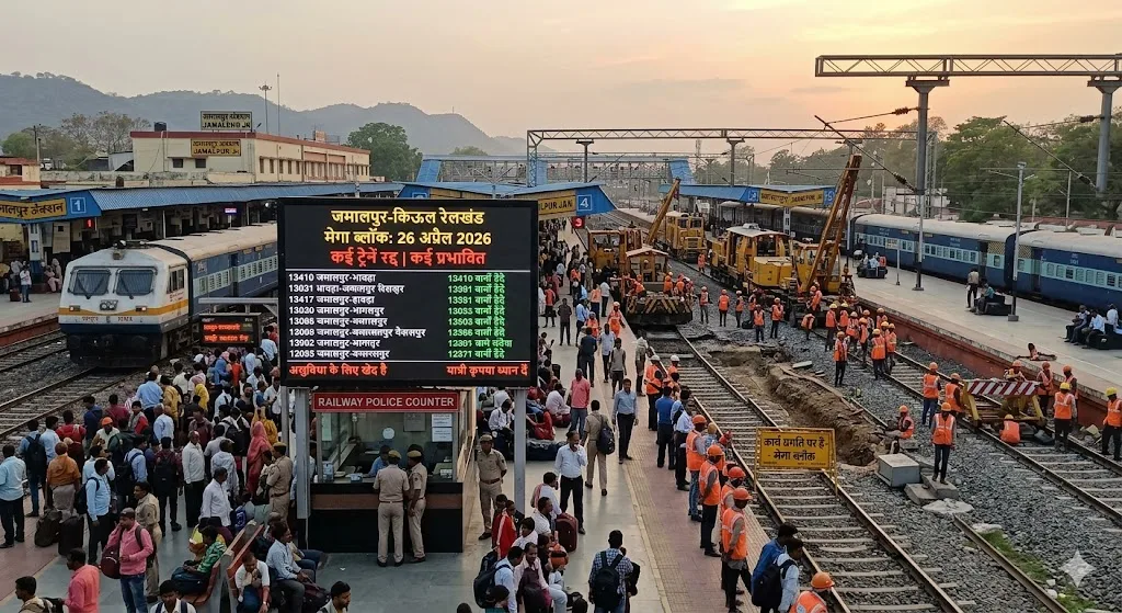 जमालपुर-किऊल रेलखंड पर 26 अप्रैल को मेगा ब्लॉक, कई ट्रेनें रद्द और कई प्रभावित 1 जमालपुर-किऊल रेलखंड पर 26 अप्रैल को मेगा ब्लॉक, कई ट्रेनें रद्द और कई प्रभावित