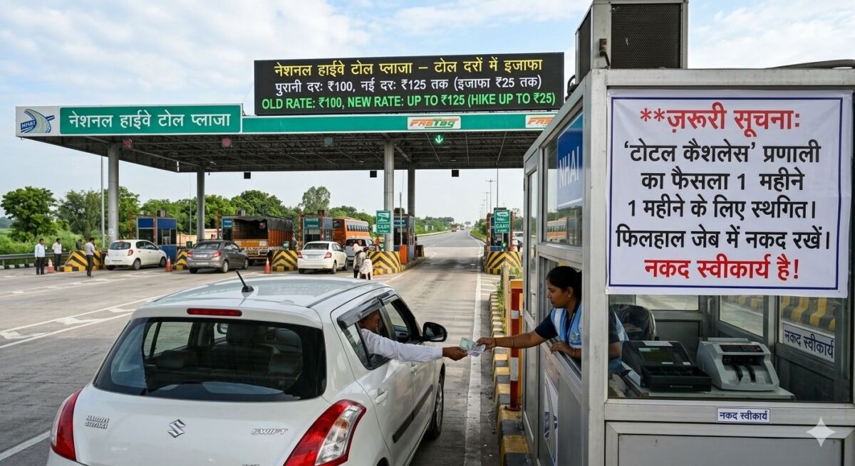 नेशनल हाईवे पर सफर का 'महंगा' सवेरा: टोल दरों में 25 रुपये तक का इजाफा, फिलहाल जेब में रखिए नकद क्योंकि 'टोटल कैशलेस' का फैसला एक महीने टला 1 नेशनल हाईवे पर सफर का 'महंगा' सवेरा: टोल दरों में 25 रुपये तक का इजाफा, फिलहाल जेब में रखिए नकद क्योंकि 'टोटल कैशलेस' का फैसला एक महीने टला