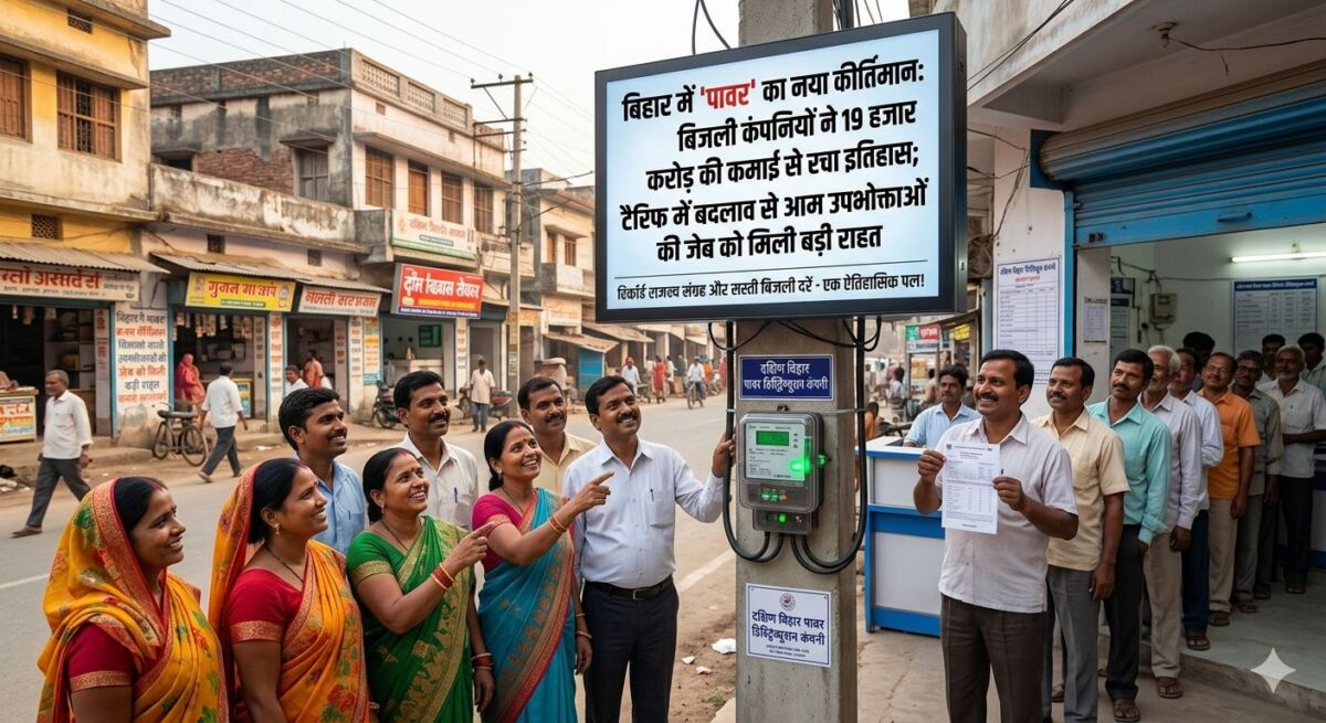 बिहार में ‘पावर’ का नया कीर्तिमान: बिजली कंपनियों ने 19 हजार करोड़ की कमाई से रचा इतिहास; टैरिफ में बदलाव से आम उपभोक्ताओं की जेब को मिली बड़ी राहत