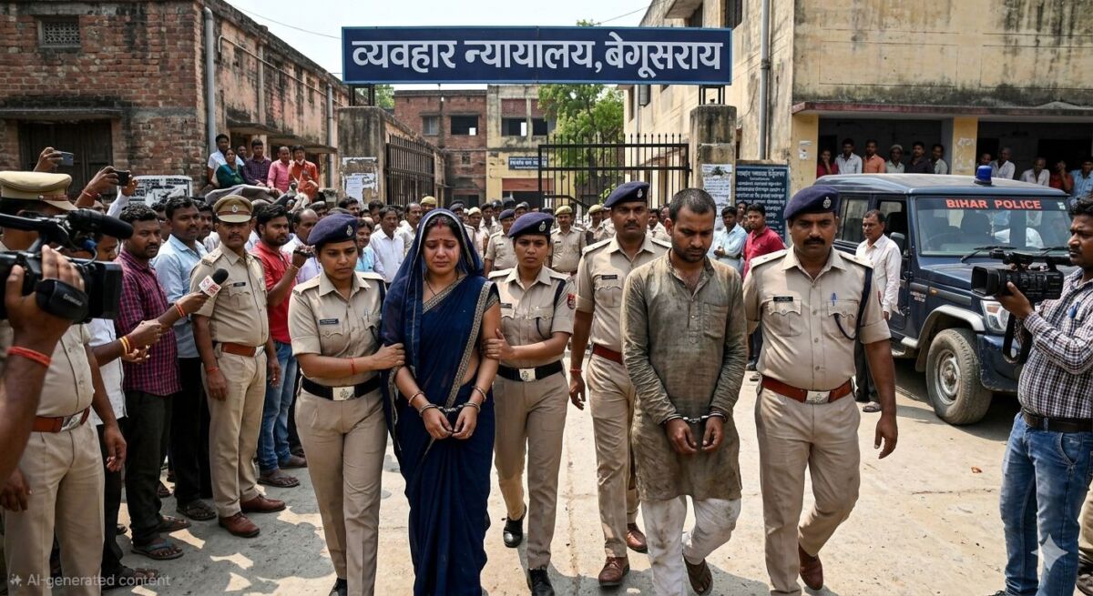 बेवफाई की खूनी पटकथा का अंतिम अध्याय: बेगूसराय में पति के हत्यारे पत्नी और प्रेमी को उम्रकैद, अदालत ने सुनाया 'ताउम्र काल कोठरी' का फैसला 1 बेवफाई की खूनी पटकथा का अंतिम अध्याय: बेगूसराय में पति के हत्यारे पत्नी और प्रेमी को उम्रकैद, अदालत ने सुनाया 'ताउम्र काल कोठरी' का फैसला