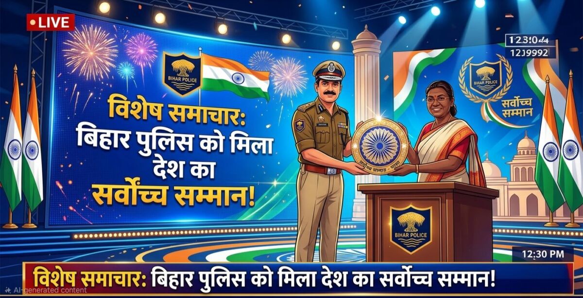 ​बिहार पुलिस के शौर्य पर राष्ट्रपति की मुहर: देश का सर्वोच्च 'निशान' सम्मान अब खाकी की शान, 32 फीसदी महिला शक्ति ने रचा इतिहास