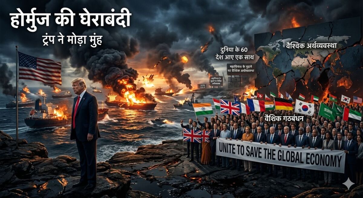 ​होर्मुज की घेराबंदी: ट्रंप ने मोड़ा मुंह तो दुनिया के 60 देश आए एक साथ, महाविनाश के मुहाने पर वैश्विक अर्थव्यवस्था
