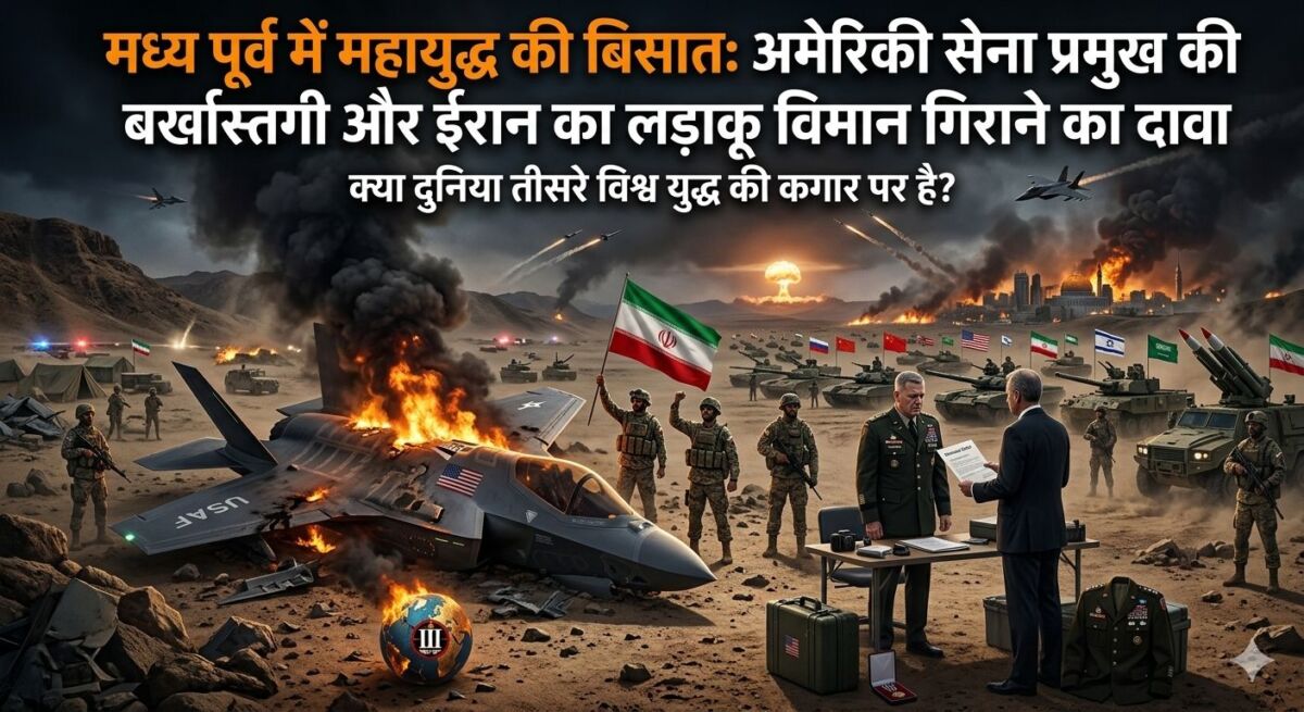 ​मध्य पूर्व में महायुद्ध की बिसात: अमेरिकी सेना प्रमुख की बर्खास्तगी और ईरान का लड़ाकू विमान गिराने का दावा, क्या दुनिया तीसरे विश्व युद्ध की कगार पर है?
