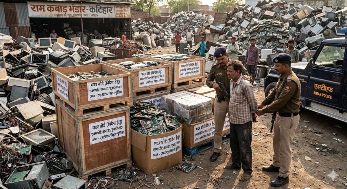 ​बिहार के कबाड़ से विदेश पहुँच रहा आपका 'डिजिटल राज': एसटीएफ का बड़ा खुलासा, कटिहार से पकड़ा गया मदर बोर्ड तस्करी का मास्टरमाइंड