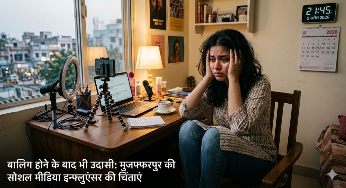 मुजफ्फरपुर में सनसनी: सोशल मीडिया इन्फ्लुएंसर छात्रा ने की आत्महत्या की कोशिश, कई बार कलाई काटी