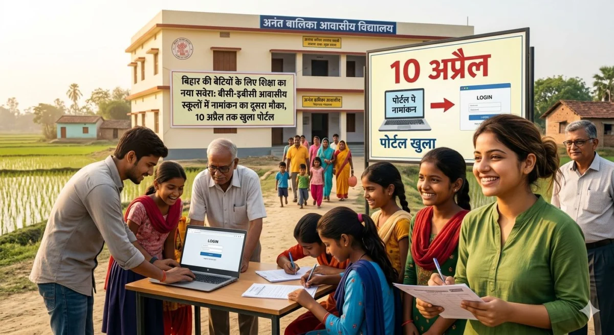 बिहार की बेटियों के लिए शिक्षा का नया सवेरा: बीसी-इबीसी आवासीय स्कूलों में नामांकन का दूसरा मौका, 10 अप्रैल तक खुला पोर्टल