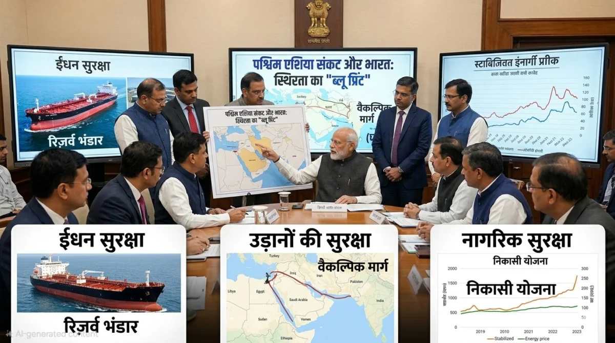 पश्चिम एशिया संकट और भारत: सरकार ने पेश किया स्थिरता का ‘ब्लू प्रिंट’, ईंधन से लेकर उड़ानों तक सुरक्षा का पुख्ता इंतजाम