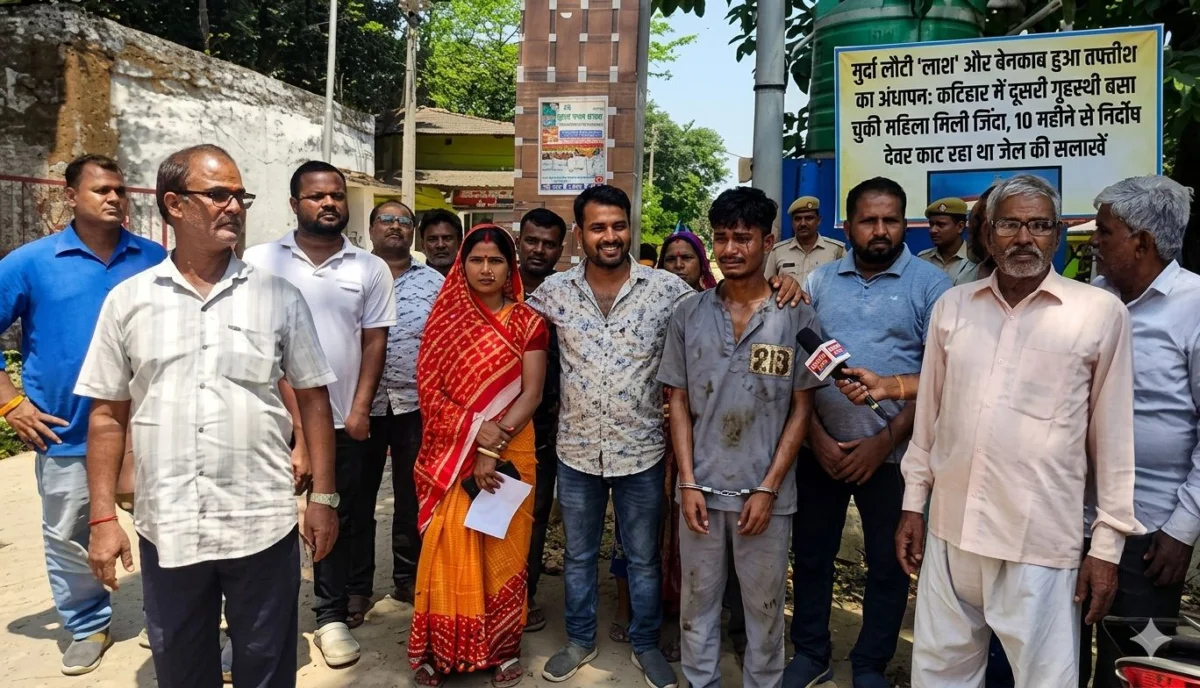 मुर्दा लौटी वापस और बेनकाब हुआ तफ्तीश का अंधापन: कटिहार में दूसरी गृहस्थी बसा चुकी महिला मिली जिंदा, 10 महीने से निर्दोष देवर काट रहा था जेल की सलाखें 2 मुर्दा लौटी वापस और बेनकाब हुआ तफ्तीश का अंधापन: कटिहार में दूसरी गृहस्थी बसा चुकी महिला मिली जिंदा, 10 महीने से निर्दोष देवर काट रहा था जेल की सलाखें