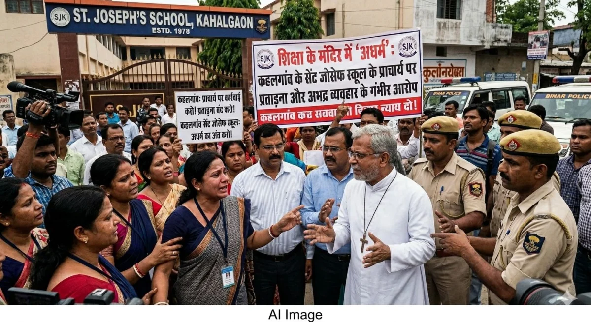 शिक्षा के मंदिर में 'अधर्म': कहलगांव के सेंट जोसेफ स्कूल के प्राचार्य पर प्रताड़ना और अभद्र व्यवहार के गंभीर आरोप 1 शिक्षा के मंदिर में 'अधर्म': कहलगांव के सेंट जोसेफ स्कूल के प्राचार्य पर प्रताड़ना और अभद्र व्यवहार के गंभीर आरोप