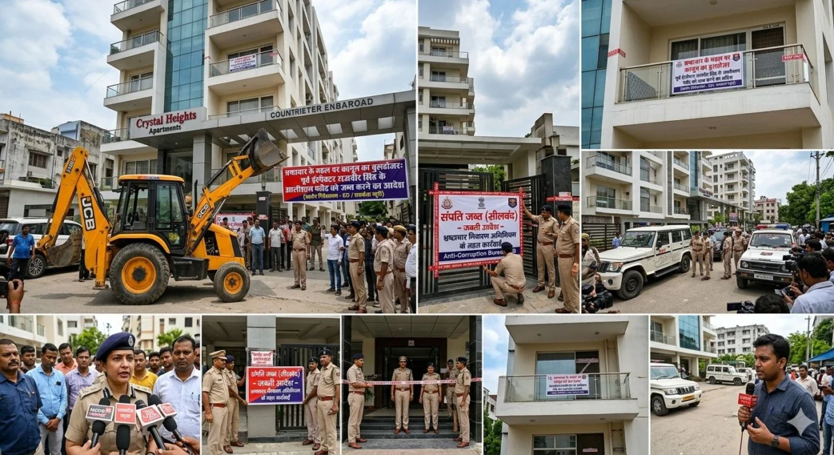 भ्रष्टाचार के महल पर कानून का बुलडोजर: पूर्व इंस्पेक्टर के आलीशान फ्लैट को जब्त करने का आदेश, वसूली जाएगी ‘काली कमाई’ की पाई-पाई