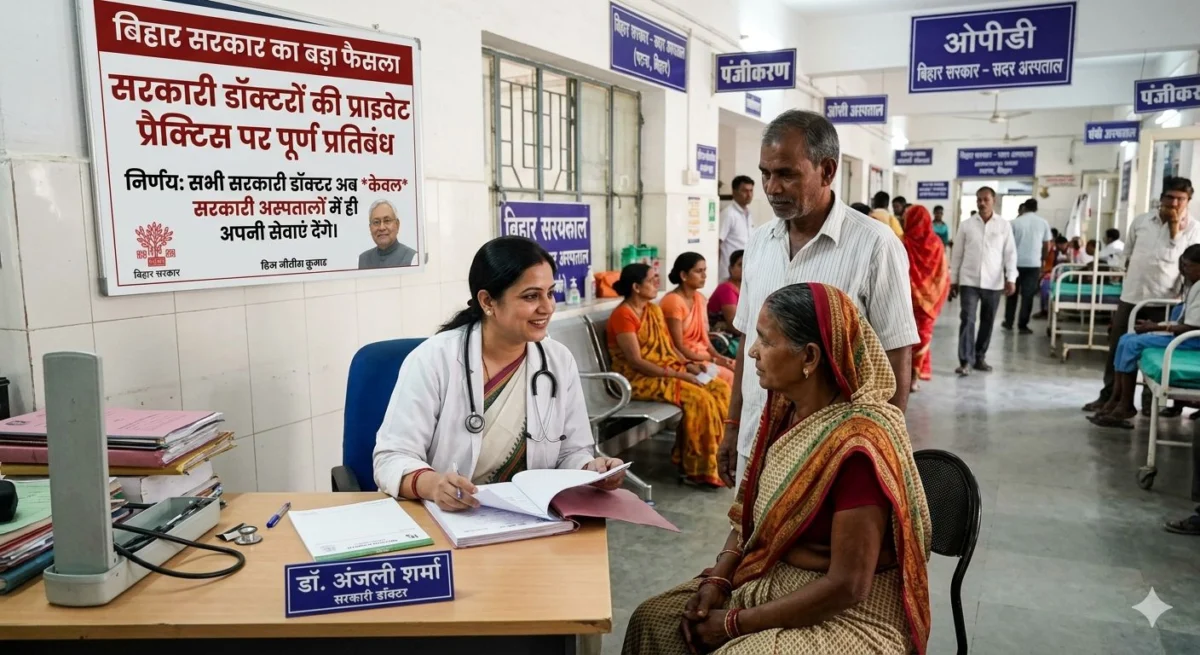 ​बिहार में सरकारी डॉक्टरों की प्राइवेट प्रैक्टिस पर पूर्ण प्रतिबंध, नीतीश सरकार का बड़ा फैसला