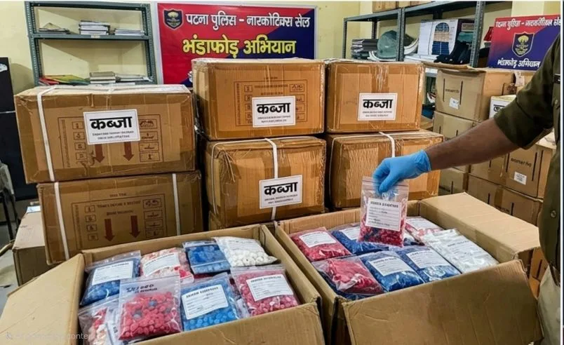 ​पटना में नशे के बड़े सिंडिकेट का भंडाफोड़