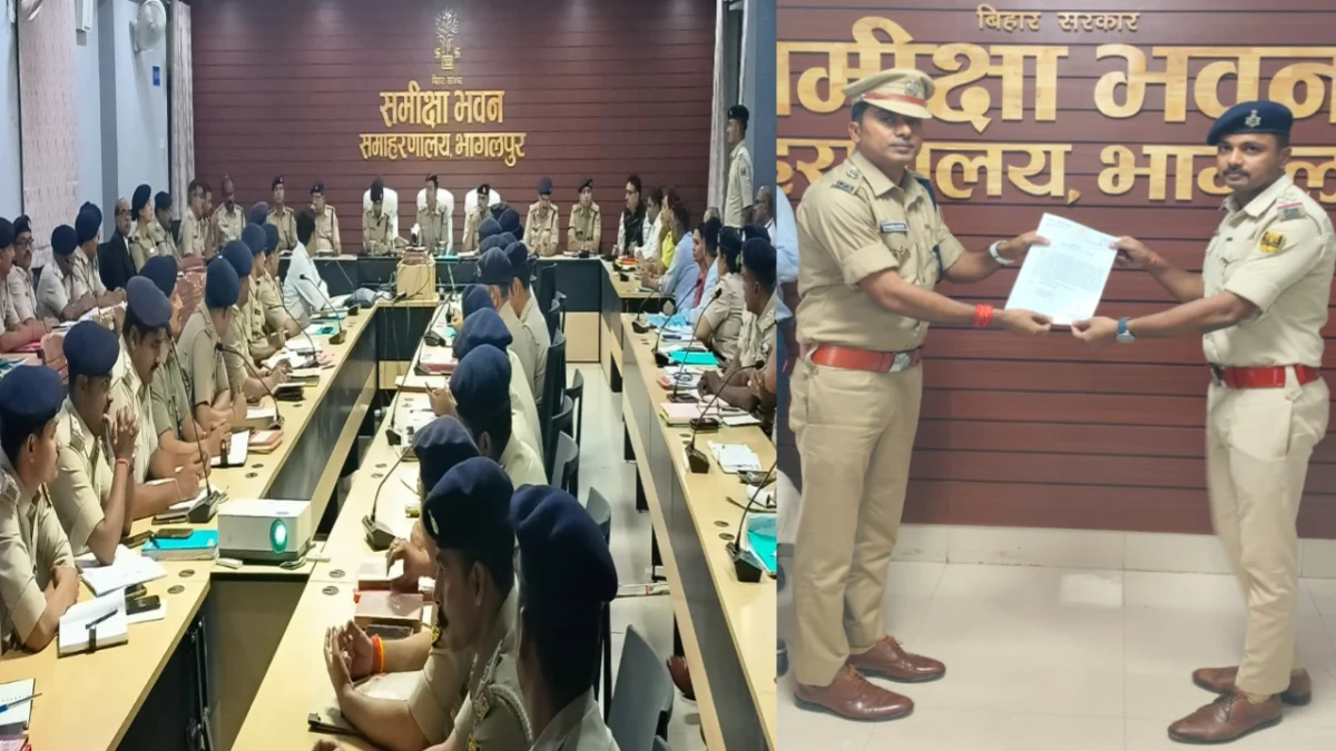 भागलपुर पुलिस का ‘मार्च मिशन’ सफल: 813 के बदले 1122 कांडों का निष्पादन; एसएसपी की अपराध गोष्ठी में अपराधियों पर नकेल का नया रोडमैप