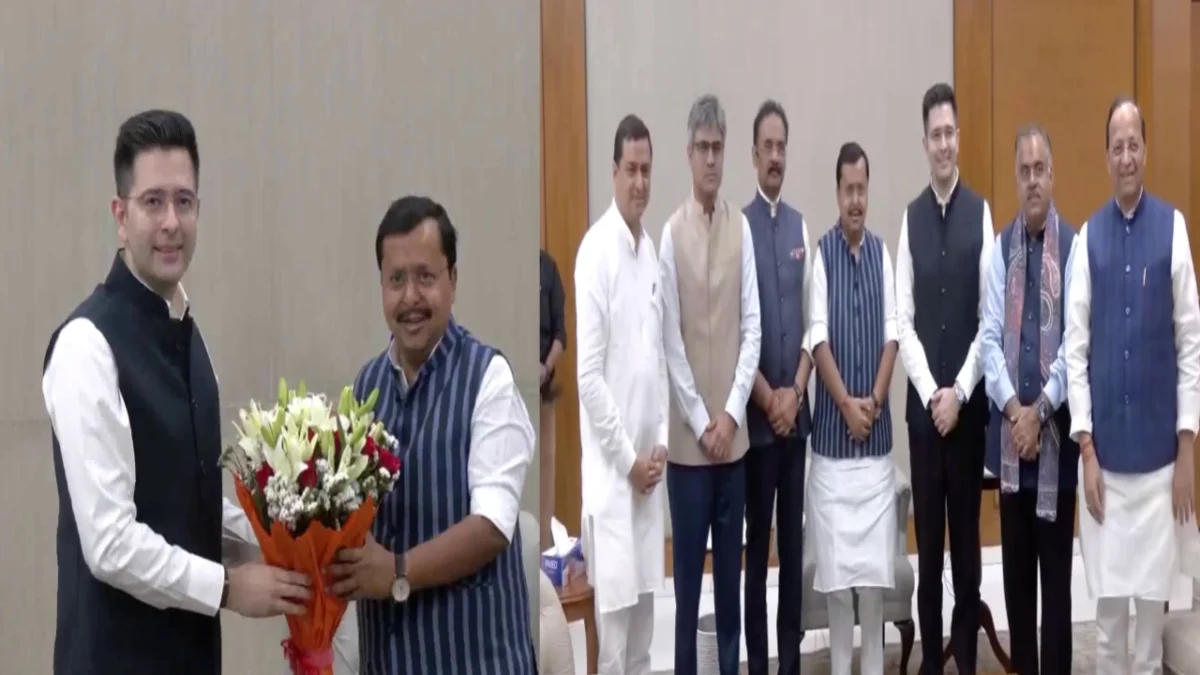 राघव चड्ढा ने छोड़ा अरविंद केजरीवाल का साथ; 7 सांसदों के साथ भाजपा में विलय का एलान 1 राघव चड्ढा ने छोड़ा अरविंद केजरीवाल का साथ; 7 सांसदों के साथ भाजपा में विलय का एलान