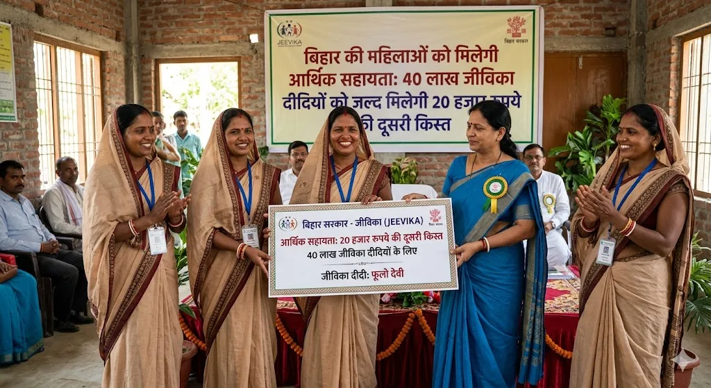 बिहार की महिलाओं को मिलेगी आर्थिक सहायता: 40 लाख जीविका दीदियों को जल्द मिलेगी 20 हजार रुपये की दूसरी किस्त