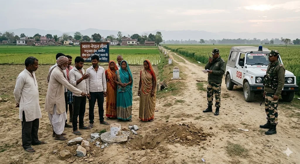 भारत-नेपाल सीमा पर गायब हुए सब-पिलर, रक्सौल के भलुआहा क्षेत्र में बढ़ी चिंता; प्रशासन अलर्ट