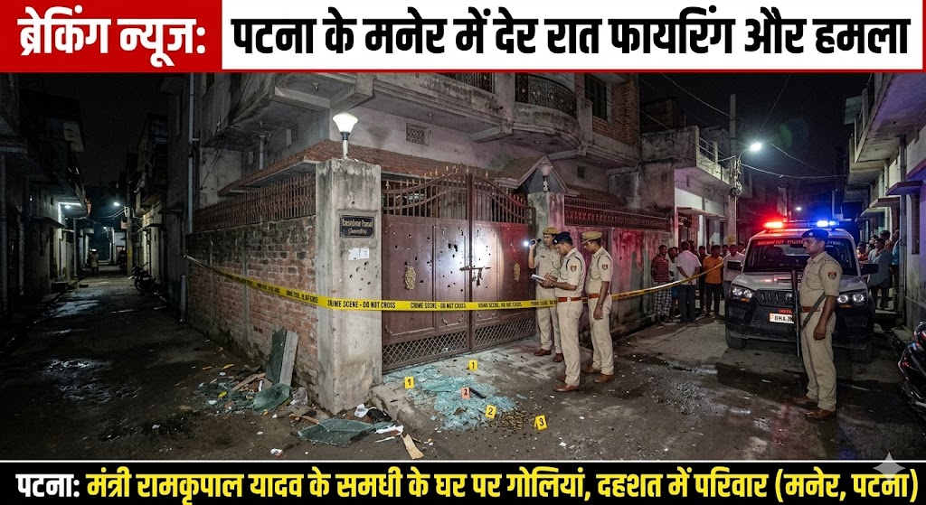 पटना के मनेर में देर रात फायरिंग और हमला, मंत्री रामकृपाल यादव के समधी का घर बना निशाना