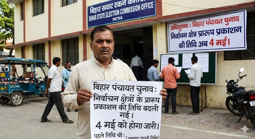 बिहार पंचायत चुनाव: निर्वाचन क्षेत्रों के प्रारूप प्रकाशन की तिथि बदली, 4 मई को होगा जारी