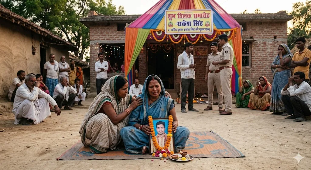बिहार में तिलक समारोह के दौरान चली गोली: 21 वर्षीय युवक की मौत, शादी से पहले पसरा मातम
