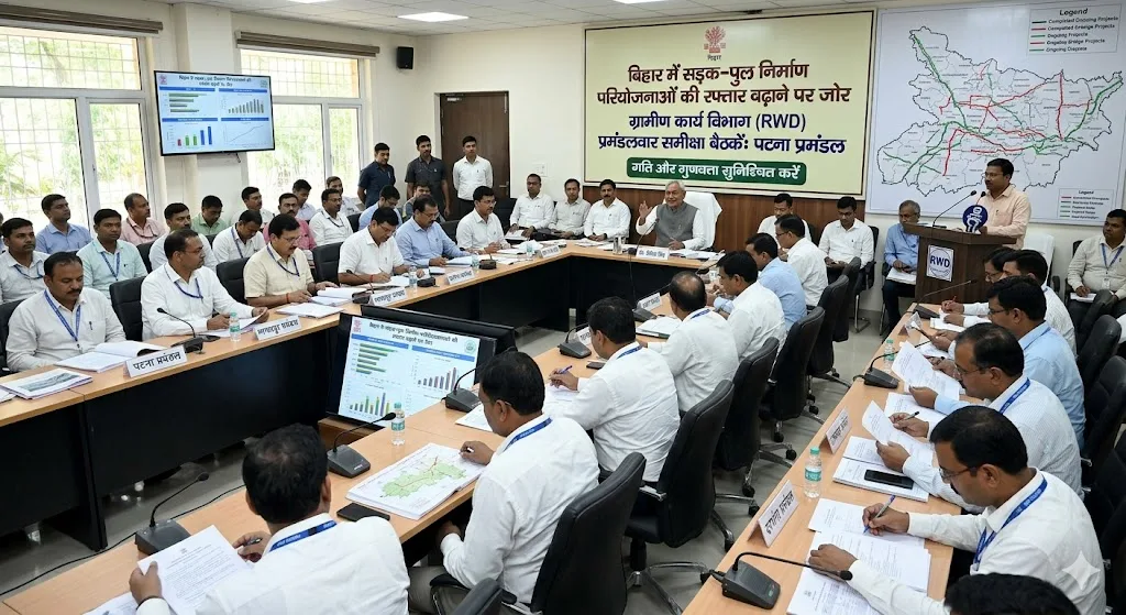 बिहार में सड़क–पुल निर्माण परियोजनाओं की रफ्तार बढ़ाने पर जोर, ग्रामीण कार्य विभाग ने शुरू की प्रमंडलवार समीक्षा बैठकें