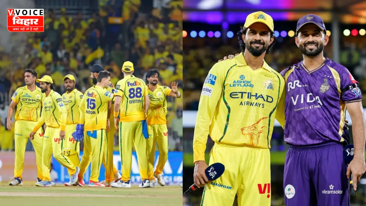 3 हार के बाद CSK का जोरदार कमबैक, KKR को 32 रन से हराया; रहाणे की धीमी पारी बनी हार की बड़ी वजह 1 3 हार के बाद CSK का जोरदार कमबैक, KKR को 32 रन से हराया; रहाणे की धीमी पारी बनी हार की बड़ी वजह