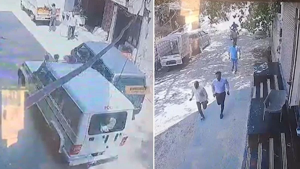 रिश्वत लेते ही भागा कॉन्स्टेबल, ACB टीम ने किया पीछा, जीप से लटककर कर्मचारी ने दिखाया साहस — CCTV वीडियो वायरल