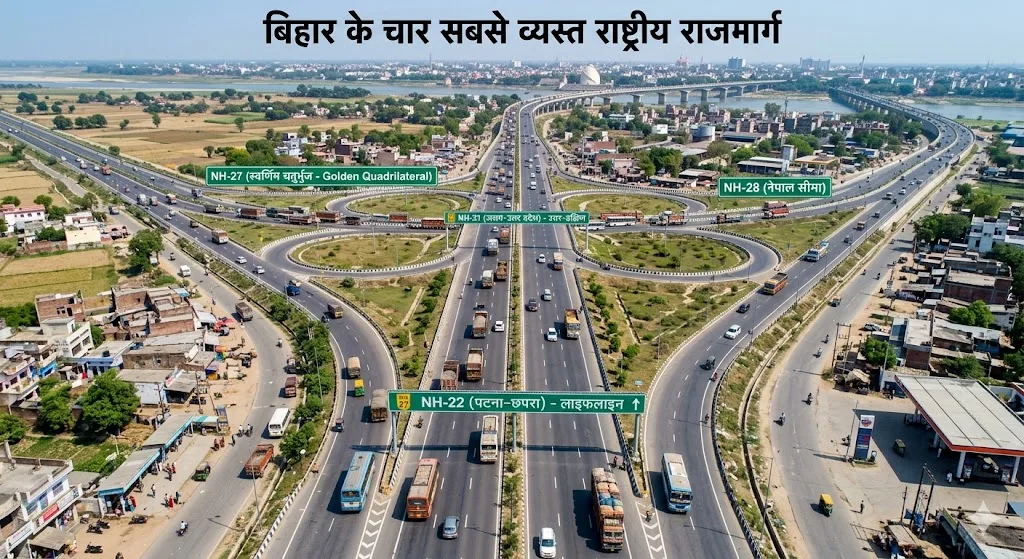 बिहार के चार सबसे व्यस्त राष्ट्रीय राजमार्ग: NH-27 से NH-22 तक, जानिए क्यों हैं ये राज्य की लाइफलाइन