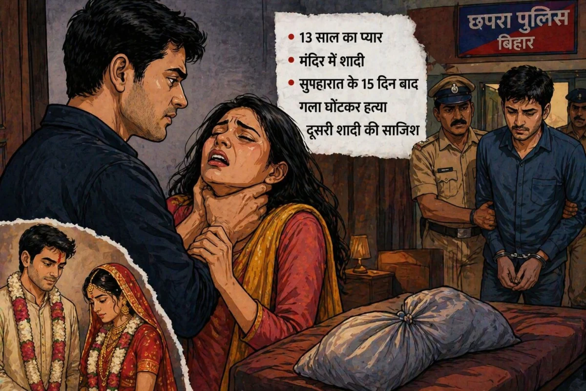 शादी के 15 दिन बाद उजड़ा रिश्ता: प्रेम विवाह का खौफनाक अंत, पत्नी की हत्या कर दूसरी शादी की साजिश
