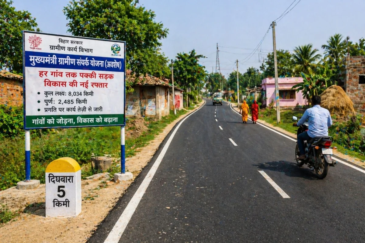 मुख्यमंत्री ग्रामीण संपर्क योजना से बदली तस्वीर, छूटे गांवों तक पहुंची पक्की सड़क और विकास की नई रफ्तार 1 मुख्यमंत्री ग्रामीण संपर्क योजना से बदली तस्वीर, छूटे गांवों तक पहुंची पक्की सड़क और विकास की नई रफ्तार