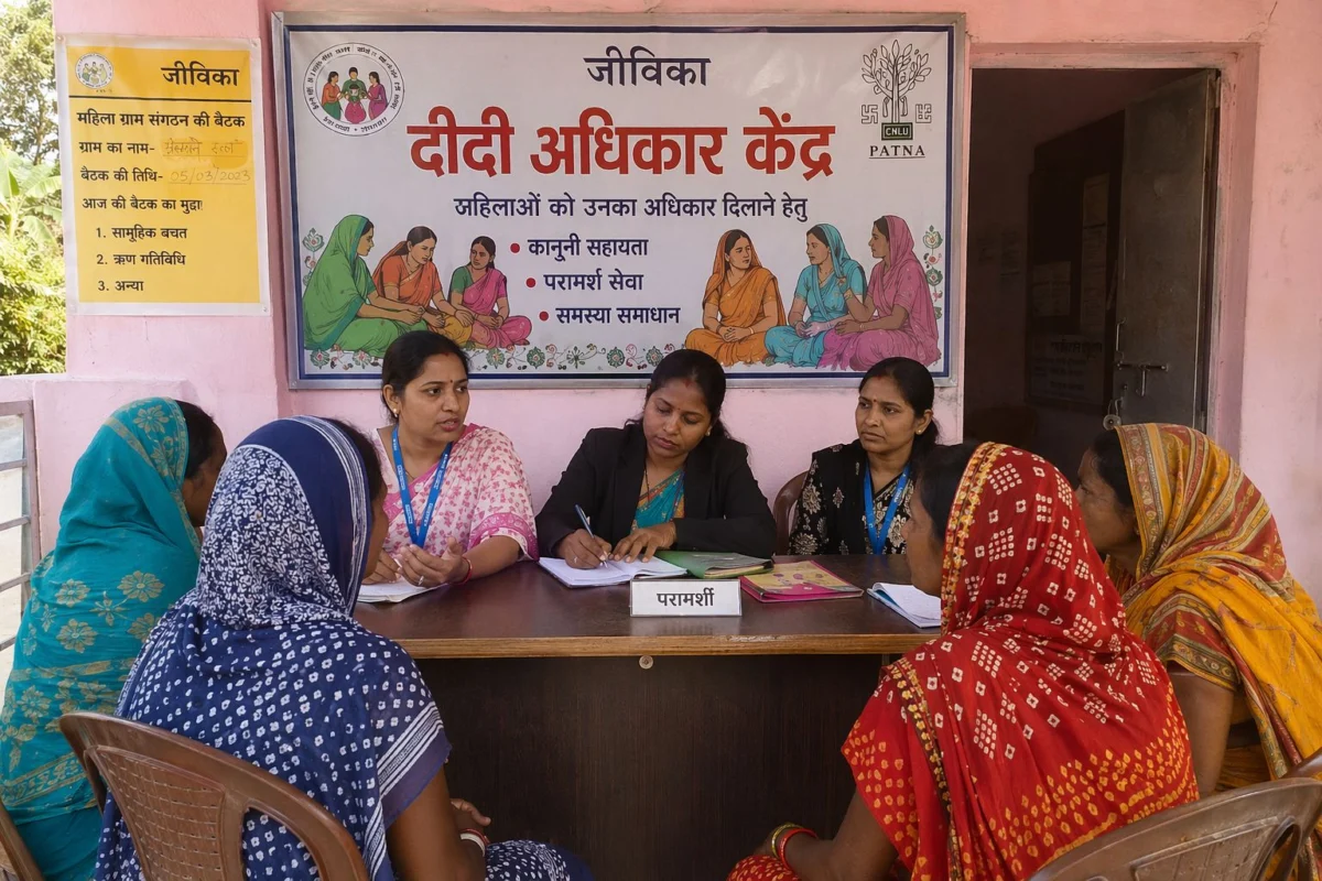 दीदी अधिकार केंद्र से जीविका समूहों को मिल रहा न्याय और समाधान, ग्रामीण महिलाओं के लिए बना मजबूत सहारा 1 दीदी अधिकार केंद्र से जीविका समूहों को मिल रहा न्याय और समाधान, ग्रामीण महिलाओं के लिए बना मजबूत सहारा