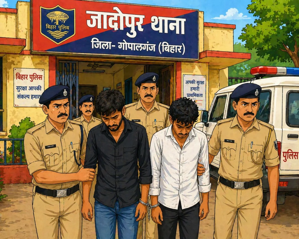 गोपालगंज में ननद-भौजाई के साथ सामूहिक दुष्कर्म, दो आरोपी गिरफ्तार, चार की तलाश जारी 1 गोपालगंज में ननद-भौजाई के साथ सामूहिक दुष्कर्म, दो आरोपी गिरफ्तार, चार की तलाश जारी
